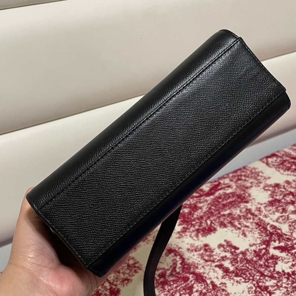 Valentino Garavani Black Crossbody Bag with Gold Accents - Picture 7 of 15